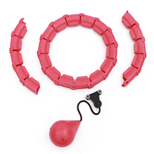 Weighted Fitness Hoop 24 Section, Pink