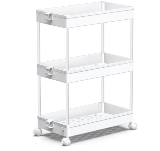 Universal wheel mobile 3-tier shelf