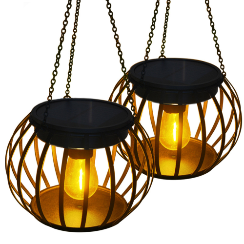 Outdoor Solar Waterproof Lanterns Decorative Lights 2Pack