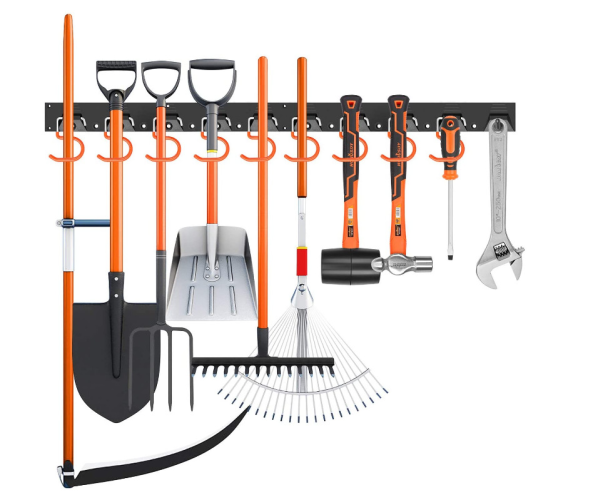 Wall Mount Garden Tool Organizer